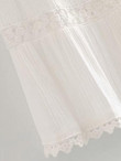 Tassel Tie Lace Panel Skirt