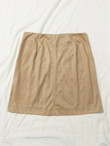Women Button Front Zip Side Skirt