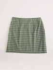 Women Tartan Plaid Mini Skirt