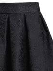 Jacquard Box Pleated Skirt
