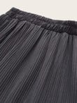 Pleated Ruffle Hem A-Line Skirt
