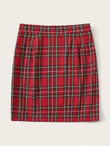 Zip Back Tartan Skirt