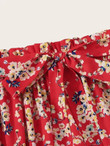 Paperbag Waist Ditsy Floral Skirt