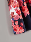 Floral Print Elastic Waist Maxi A-Line Skirt