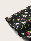Paperbag Waist Ditsy Floral Print Skater Skirt