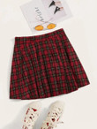 Tartan Print Mini Skirt