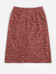 Ditsy Floral Print Knot Detail Skirt