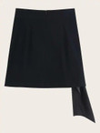 Rhinestone Beaded Mini Skirt