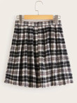Tartan Mini Pleated Skirt