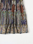 Women Plus Size Tribal Print Surplice Neck Cami Dress