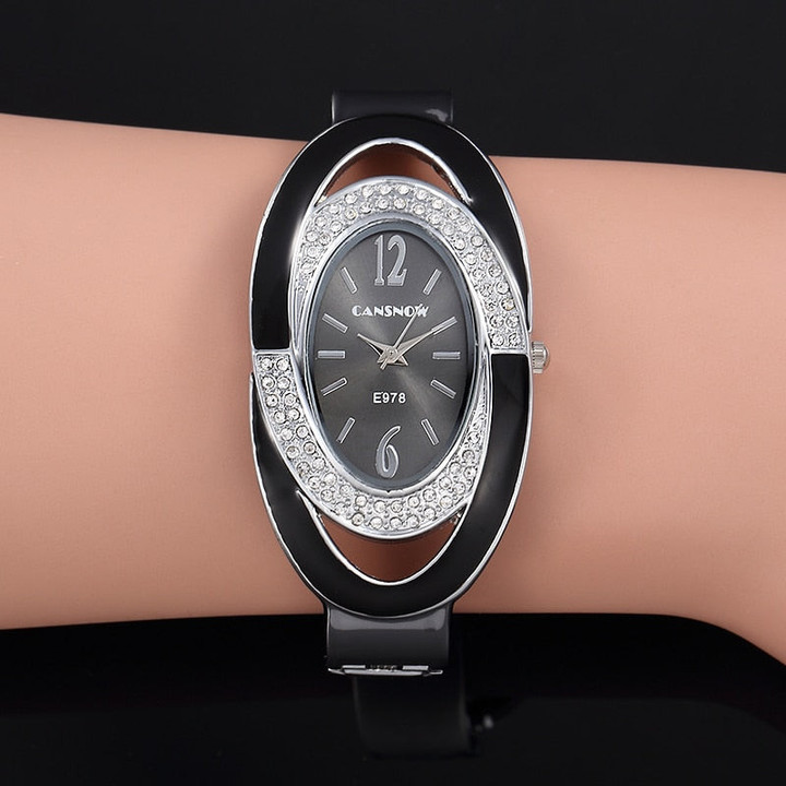 Luxury Women Rhinestone Bracelet Bangle Watches