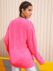 Neon Pink Round Neck Sweatshirt