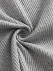 Women Button Front Rib-knit Dress