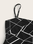 Geometric Print Cami Dress
