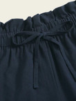 Women Ruffle Waist Tie Front Shorts