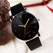 Simple Fashion Women Leather Strap Analog Wristwatch