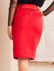 SBetro Adjustable Belted Slit Hem Pencil Skirt
