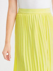 Asymmetrical Hem Pleated Skirt
