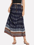 Tribal Print Maxi Skirt