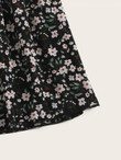 Ditsy Floral Print Elastic Waist Skirt