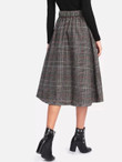 Wales Check Single Breasted Skirt