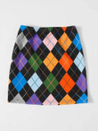 Women Argyle Print Skirt