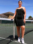 Women Plus Size Contrast Binding Slip Dress