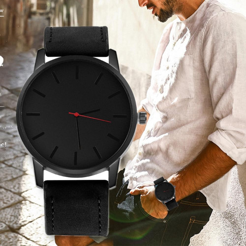 Best Seller Men Fashion Leather Casual Business Wristwatch