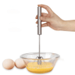 Manual Stainless Steel Semi-Automatic Egg Whisk
