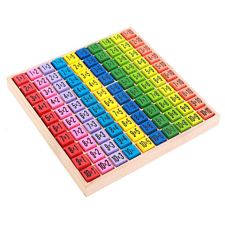 10x10 Multiplication Table Montessori Toys for Children