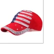 Rhinestone American Flag Cap