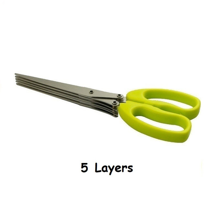 Multi-Layers Kitchen Scissors Stainless Steel Vegetable Cutter