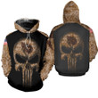 Camouflage Skull Tennessee Titans American Flag Hoodie