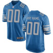 Men's Detroit Lions Nike Blue Custom Game Jersey