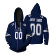 Dallas Cowboys NFL American Football Game Navy 2019 Jersey Style Custom Gift For Cowboys Fans Zip Hoodie