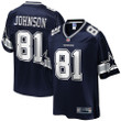 Dallas Cowboys JonVea Johnson Navy Team Player Jersey