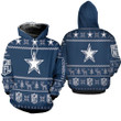 Dallas Cowboys Ugly Sweatshirt Christmas 3D Hoodie