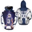 Dallas Cowboys Michael Gallup 00 NFL Team White Jersey Style Gift With Custom Number Name For Cowboys Fans Hoodie