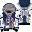 Dallas Cowboys Michael Gallup 00 NFL Team White Jersey Style Gift With Custom Number Name For Cowboys Fans Fleece Hoodie