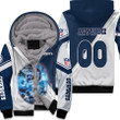 Dallas Cowboys Ezekiel Elliot 00 Any Name NFL Team Grey Jersey Style Gift With Custom Number Name For Cowboys Fans Fleece Hoodie