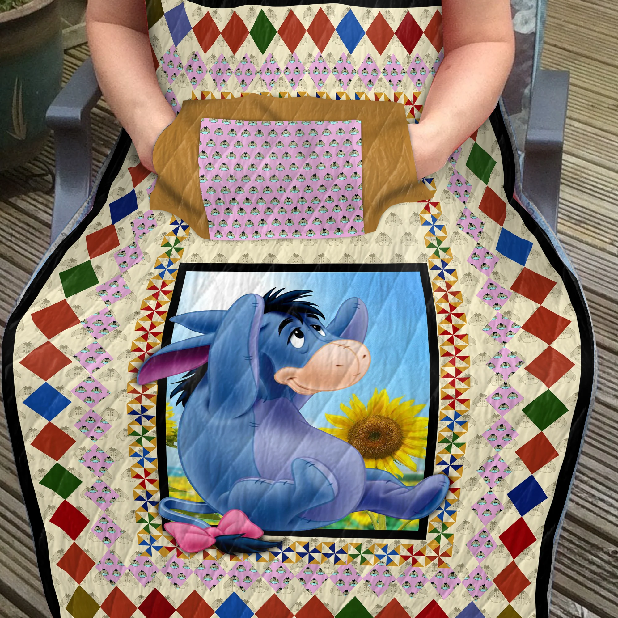Eeyore Lap Quilt with Pockets