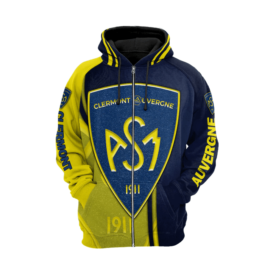 ASM Clermont Auvergne 3D Hoodie Style