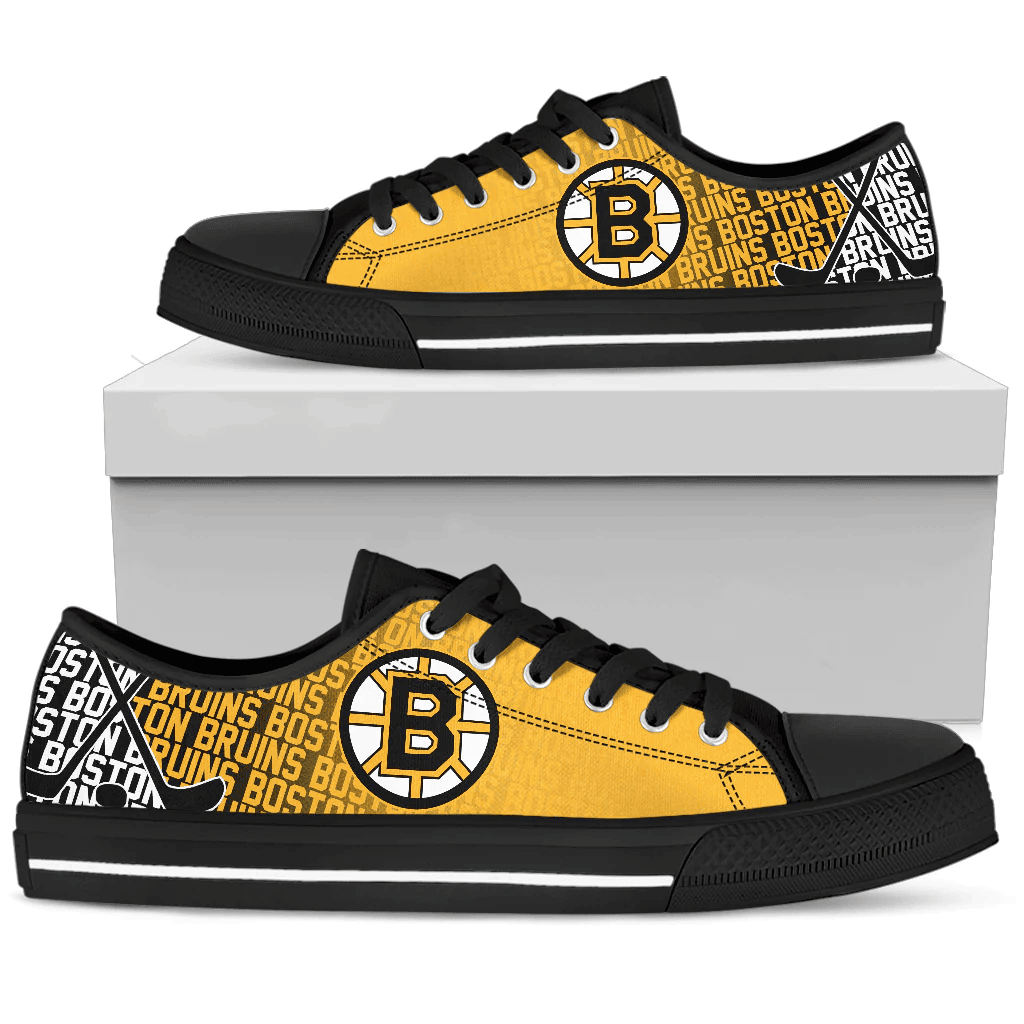Boston Bruins Low Top Shoes001