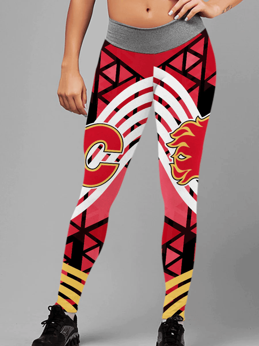Calgary Flames 3D Legging 2
