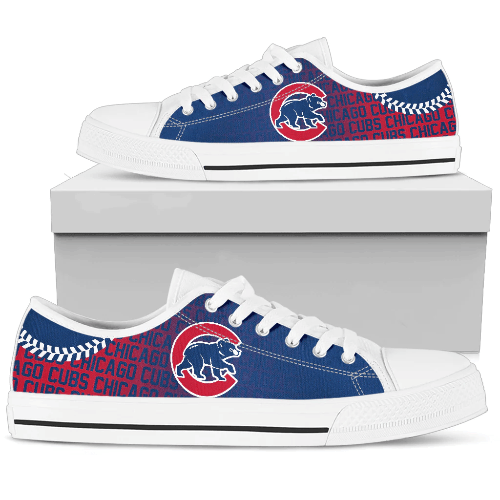 Chicago Cubs Low Top Shoes001