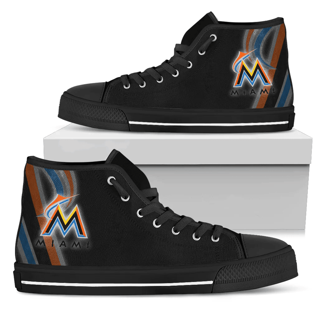 Miami Marlins High Top Shoes001