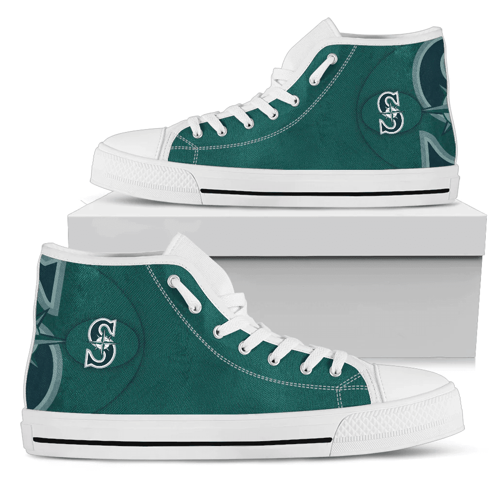 Seattle Mariners High Top Shoes001