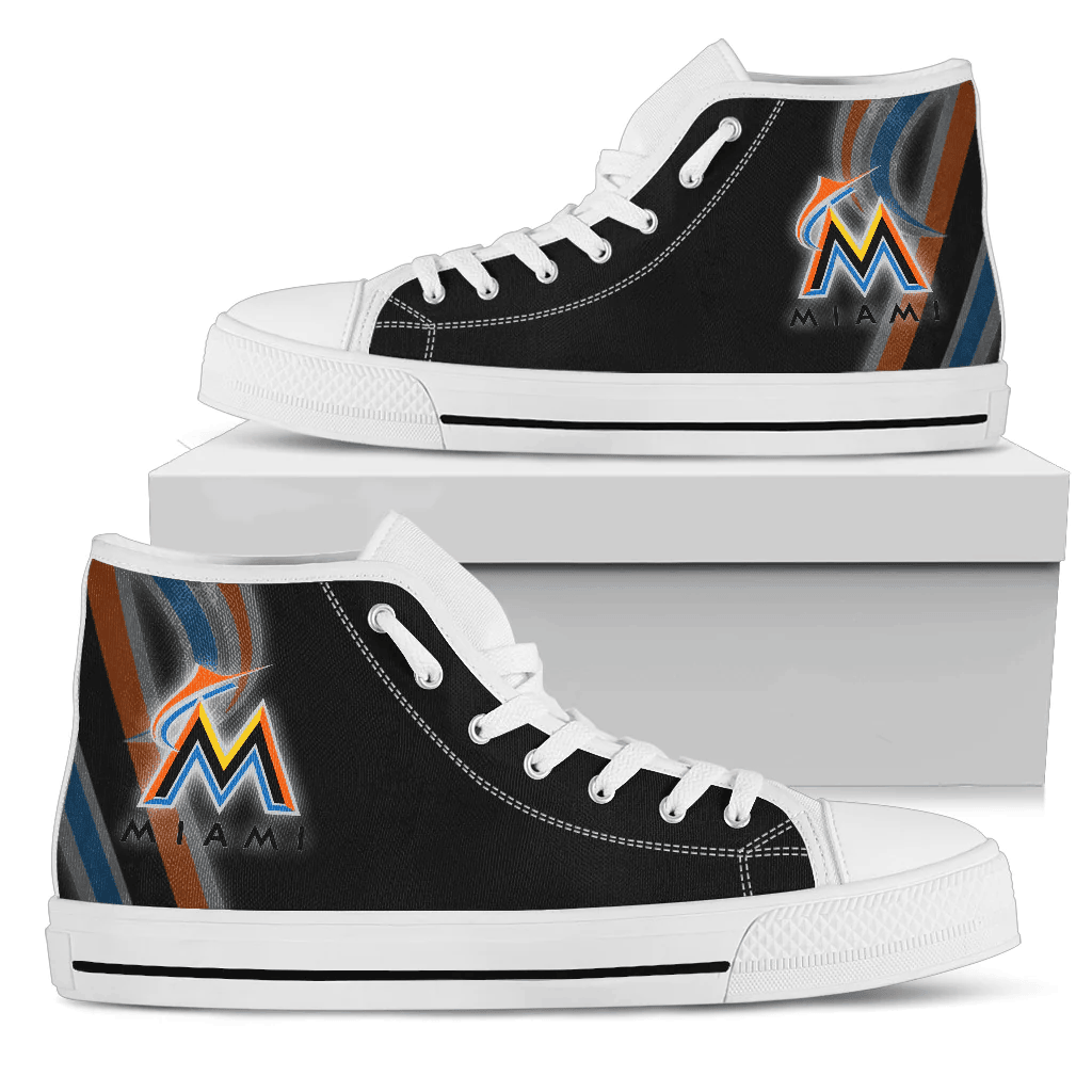 Miami Marlins High Top Shoes001