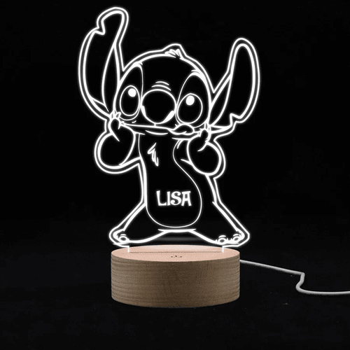 Stitch Personalized 3D Led Lamp 01
