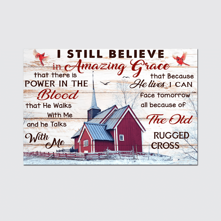 I Still Believe In Amazing Grace Poster And Canvas Gift